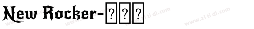 New Rocker字体转换